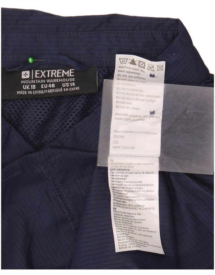 Mountain Warehouse Γυναικείο Πουκάμισο UK 18 XL Navy Blue Polyester