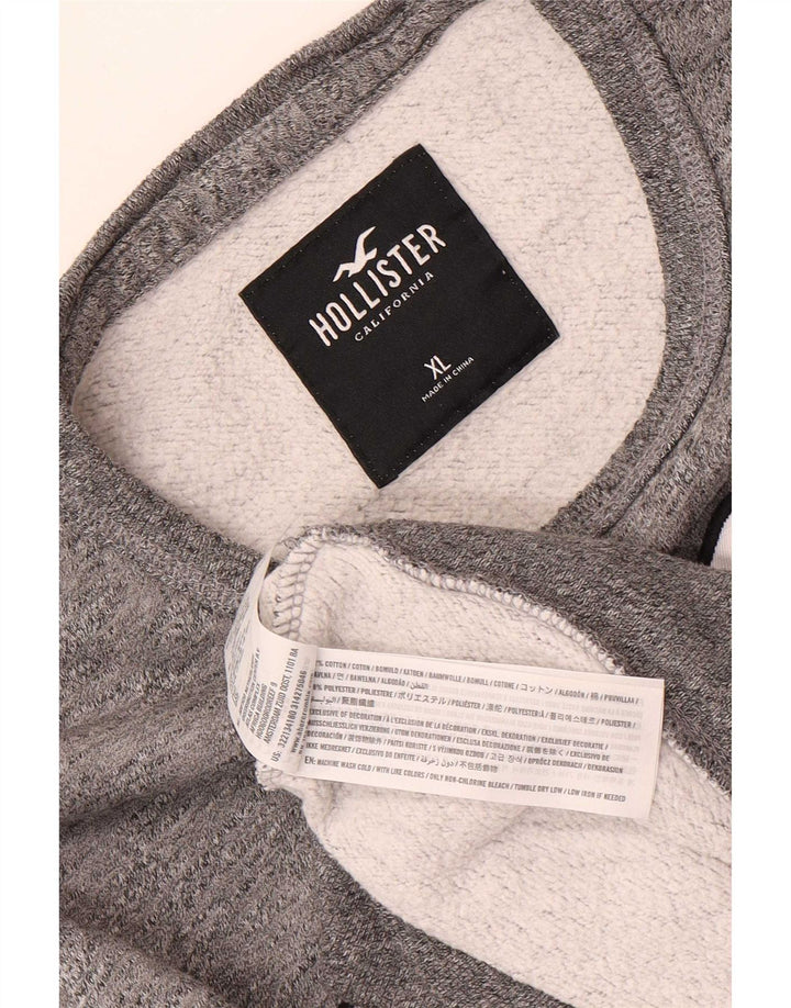 Ανδρικό γραφικό φούτερ Hollister Jumper XL Γκρι βαμβακερό