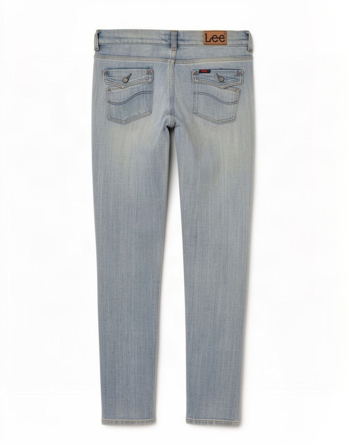 Lee Womens Slim Jeans W28 L30 Blue Cotton