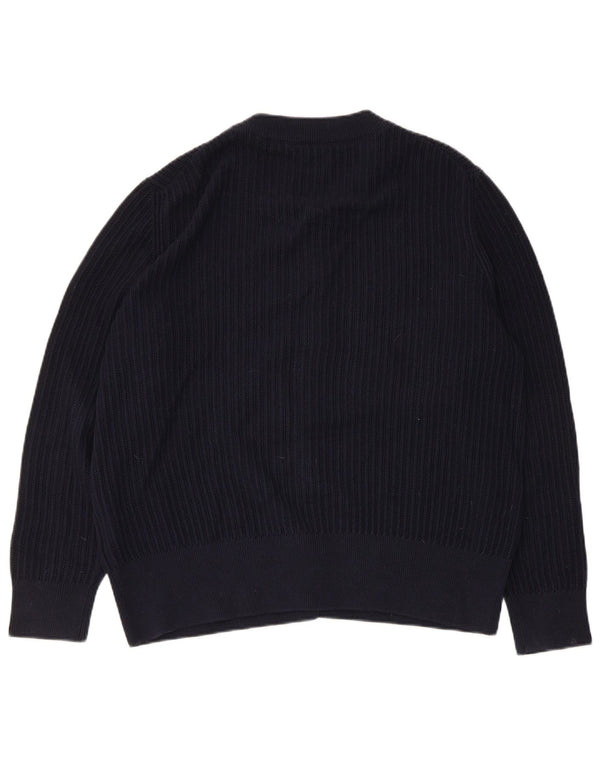 Γυναικείο πουλόβερ Gant Cardigan UK 18 XL Navy Blue Cotton