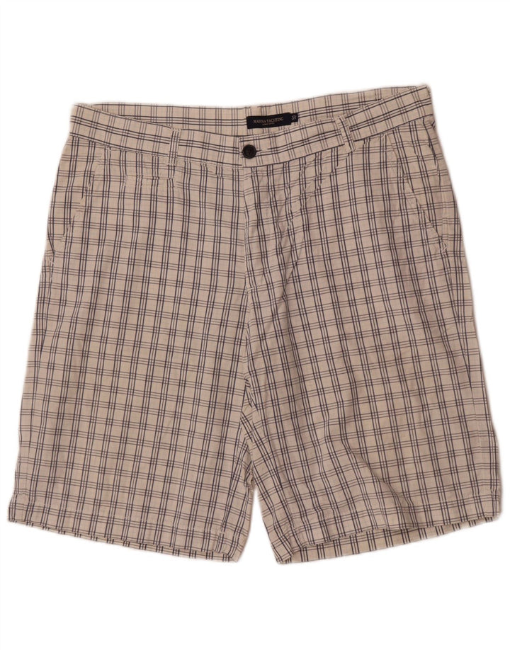 Ανδρικό σορτς Chino Marina Yachting IT 50 Large W36 White Check