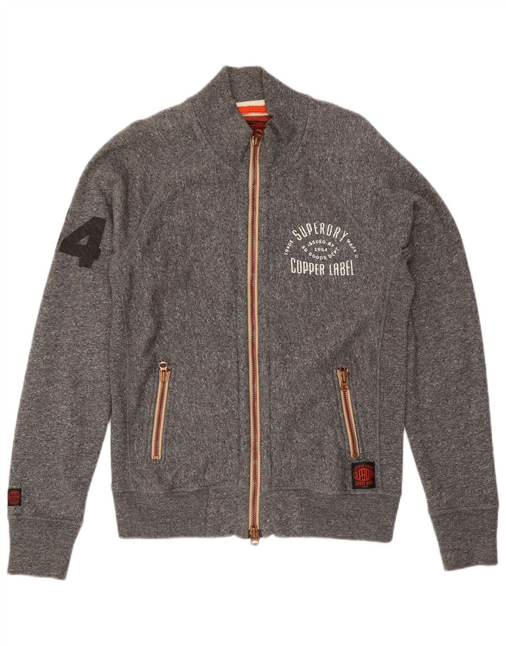 Ανδρική φόρμα Superdry Graphic Top Jacket μεγάλο γκρι βαμβακερό