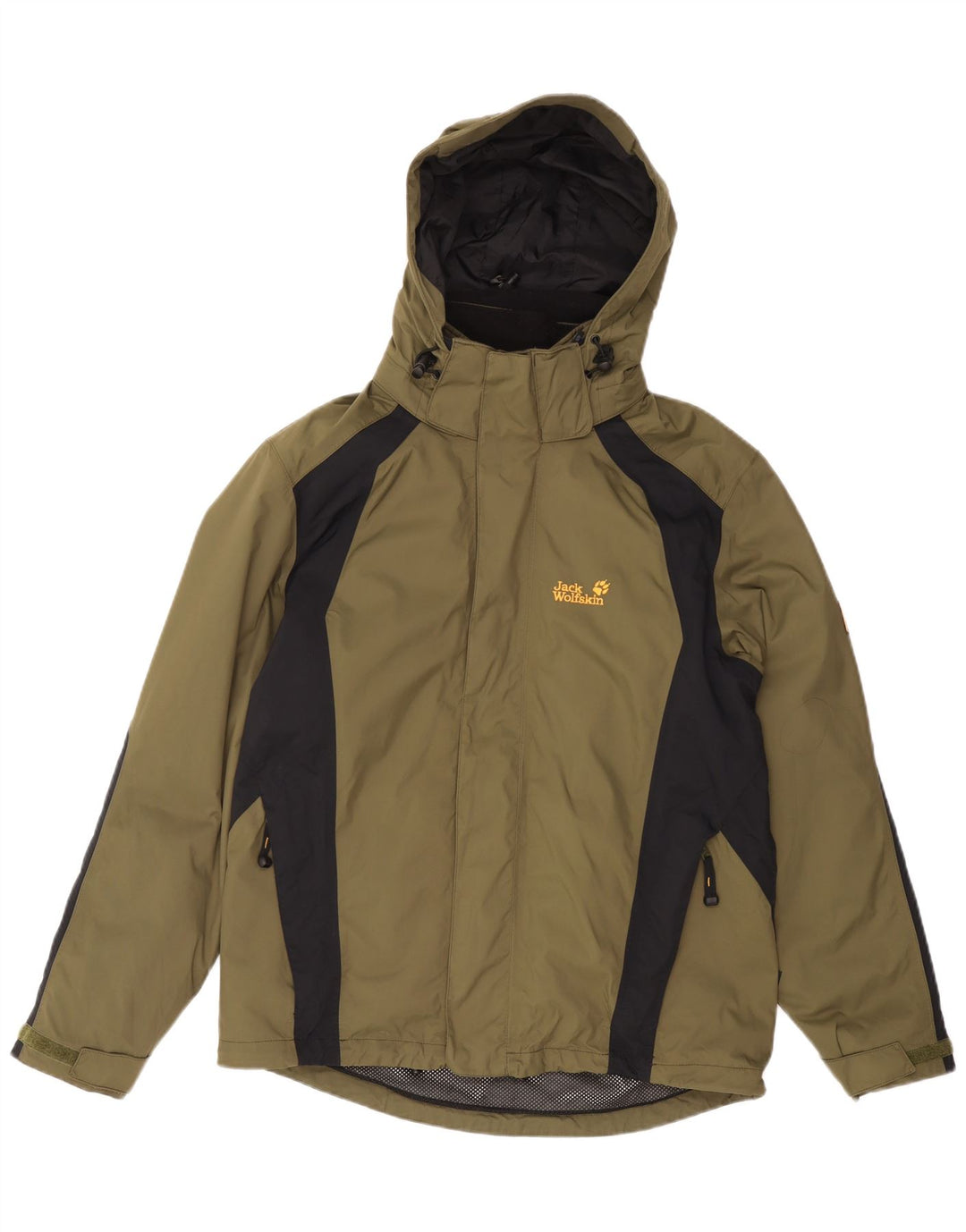 JACK WOLFSKIN Ανδρικό τζάκετ αντιανεμικό UK 36/38 Medium Khaki Colourblock
