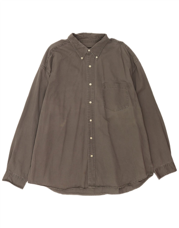 Ανδρικό πουκάμισο Eddie Bauer 2XL γκρι βαμβακερό