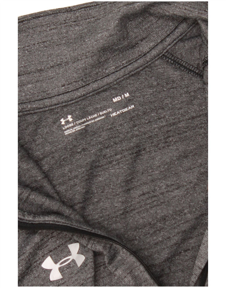 Ανδρική φόρμα αθλητικής φόρμας UNDER ARMOR με φερμουάρ με λαιμόκοψη, μεσαίο γκρι