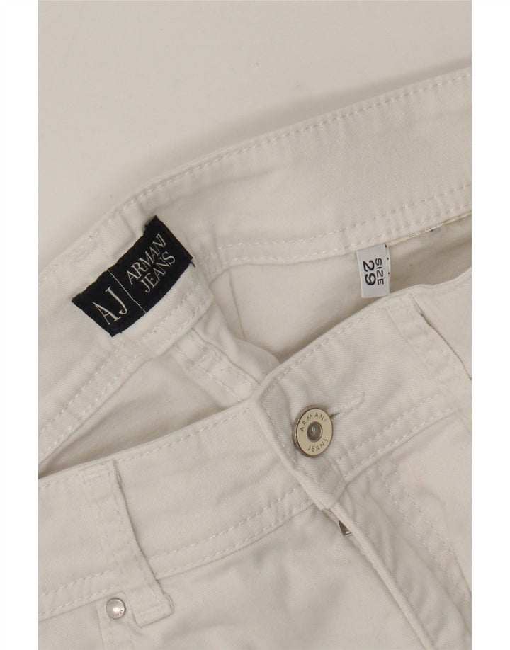 Armani Jeans Γυναικείο Straight Jeans W29 L27 Λευκό