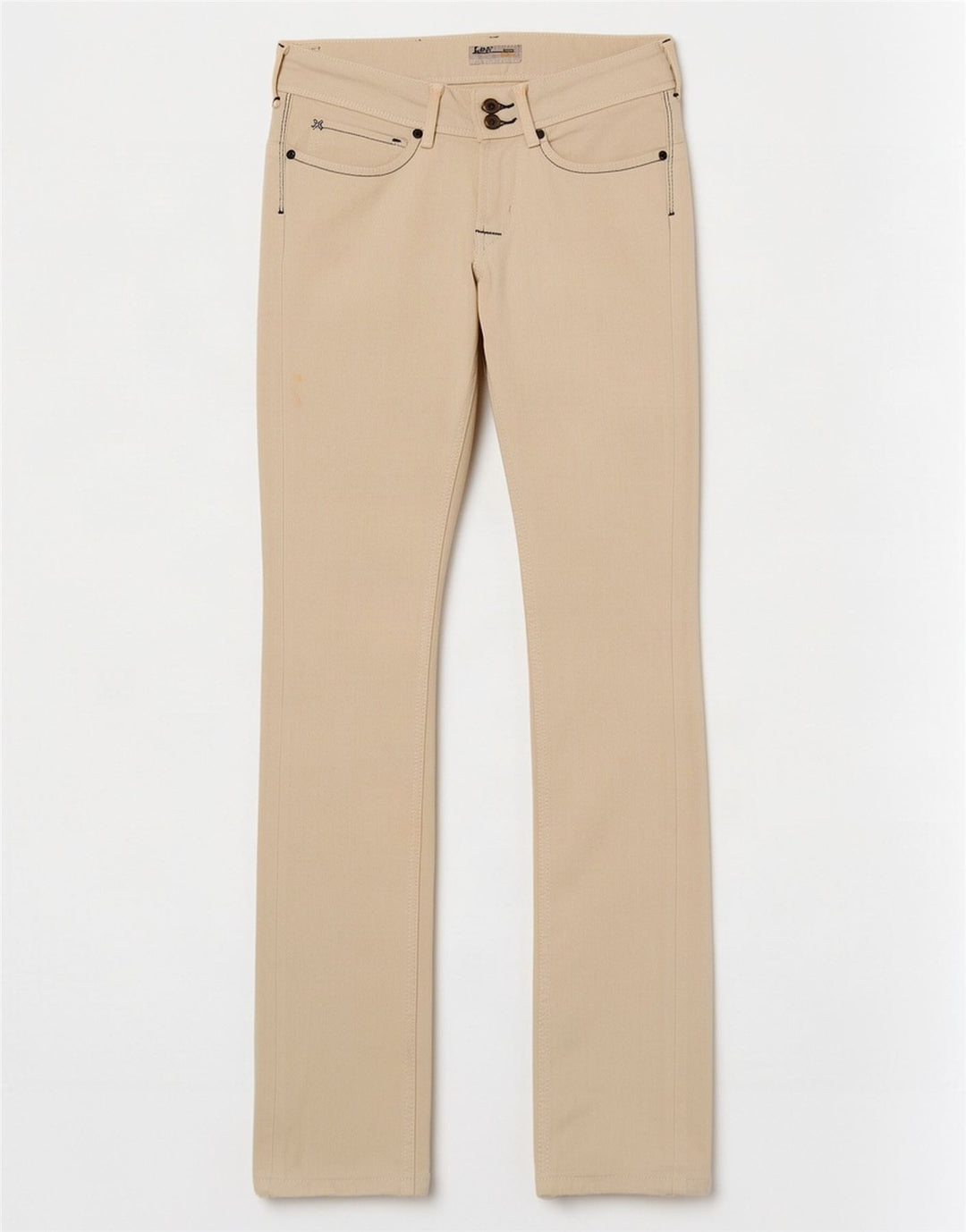 Lee Womens Amy Slim Jeans W27 L33 Off White Βαμβακερό