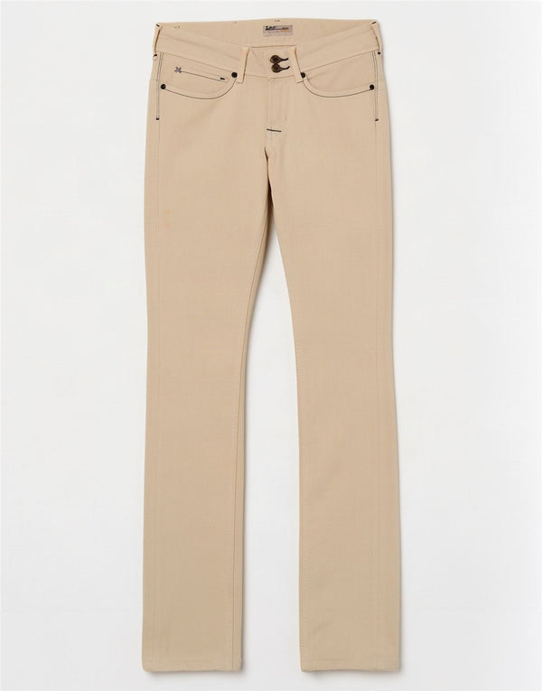 Lee Womens Amy Slim Jeans W27 L33 Off White Βαμβακερό
