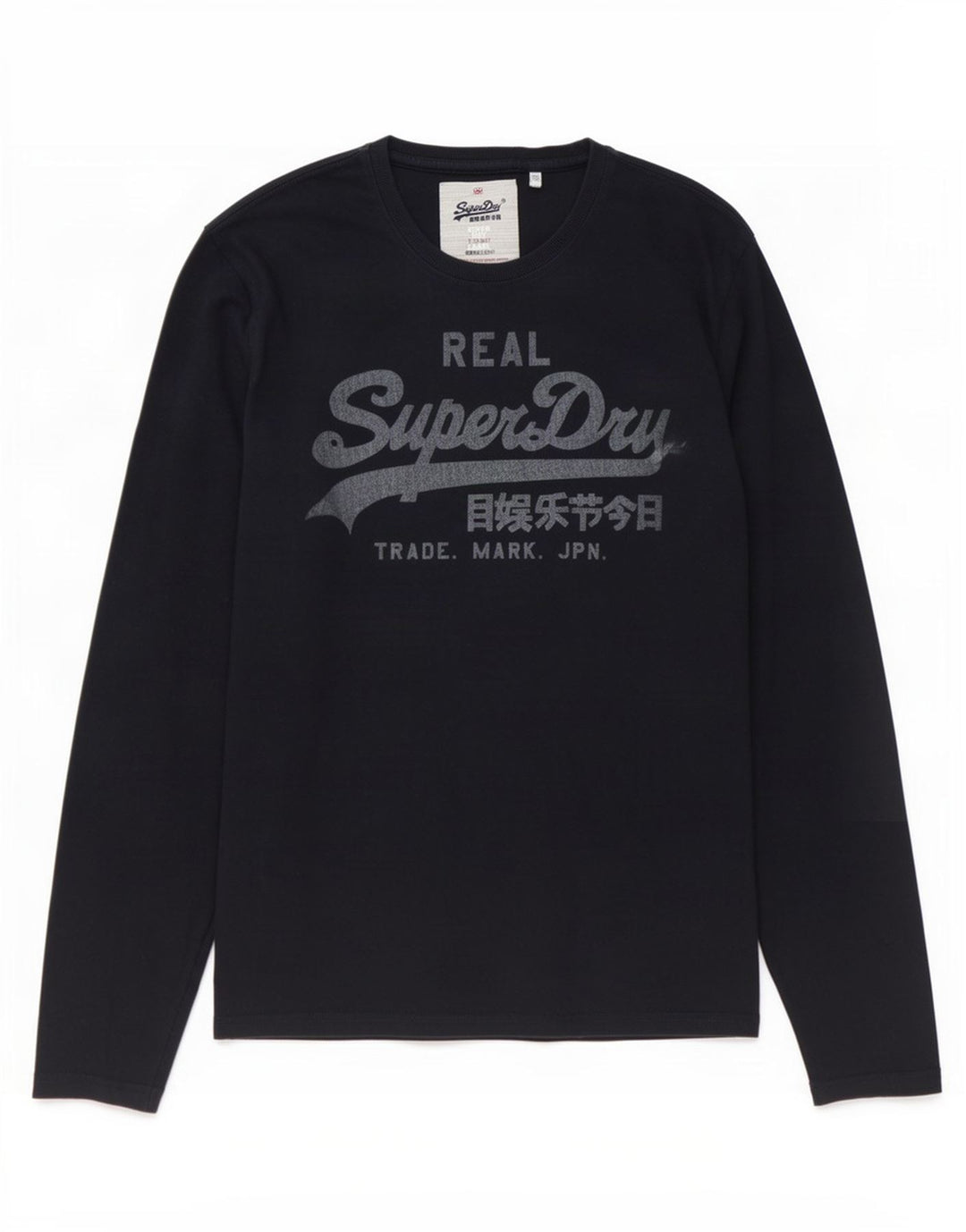 Superdry Ανδρικό γραφικό τοπ μακρυμάνικο μεγάλο μπλε βαμβακερό