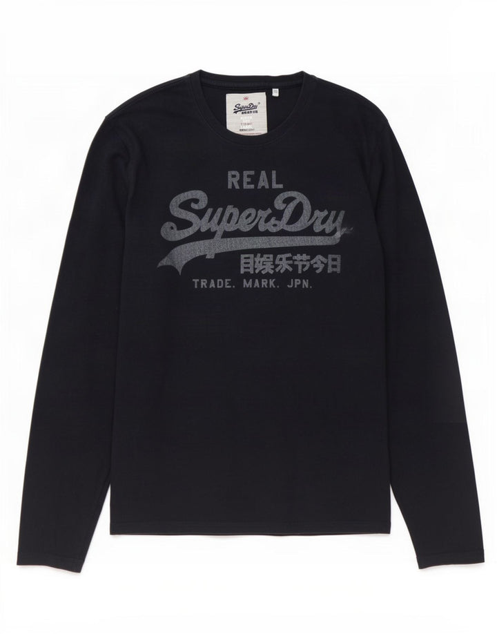Superdry Ανδρικό γραφικό τοπ μακρυμάνικο μεγάλο μπλε βαμβακερό