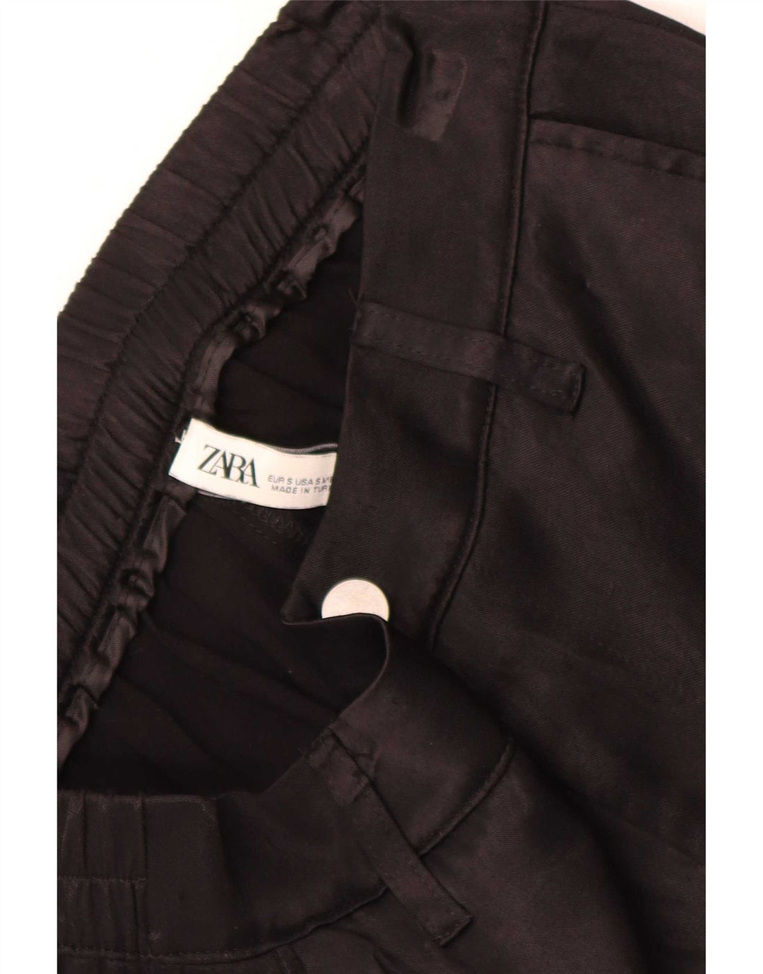 Zara Γυναικείο Παντελόνι Joggers Cargo Small W26 L28 Μαύρο