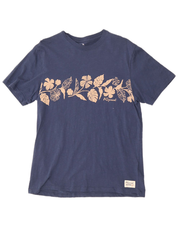 Ανδρικό μπλουζάκι Rip Curl Standard Fit Graphic T-Shirt Top μεγάλο μπλε φλοράλ βαμβακερό