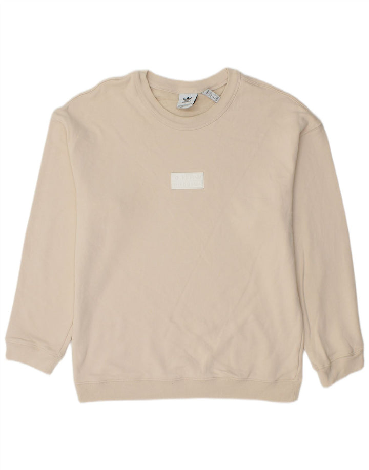 Ανδρικό φούτερ ADIDAS Jumper Μεσαίο λευκό βαμβακερό