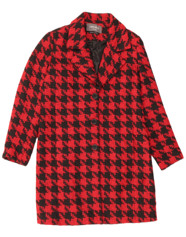 CAMOMILLA Γυναικείο Πανωφόρι IT 44 Medium Red Houndstooth Polyester