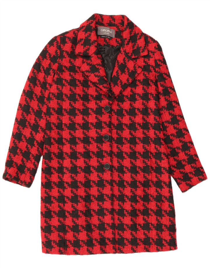 CAMOMILLA Γυναικείο Πανωφόρι IT 44 Medium Red Houndstooth Polyester