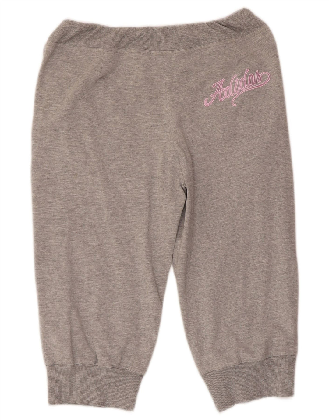 ADIDAS Girls Capri Tracksuit Trousers Joggers 15-16 Years Grey