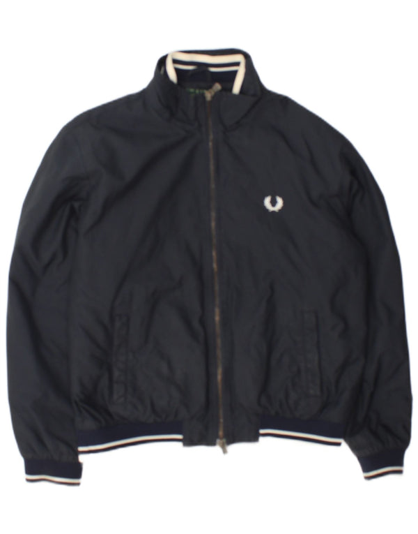 Fred Perry Boys Bomber Jacket 11-12 Years Grey Nylon