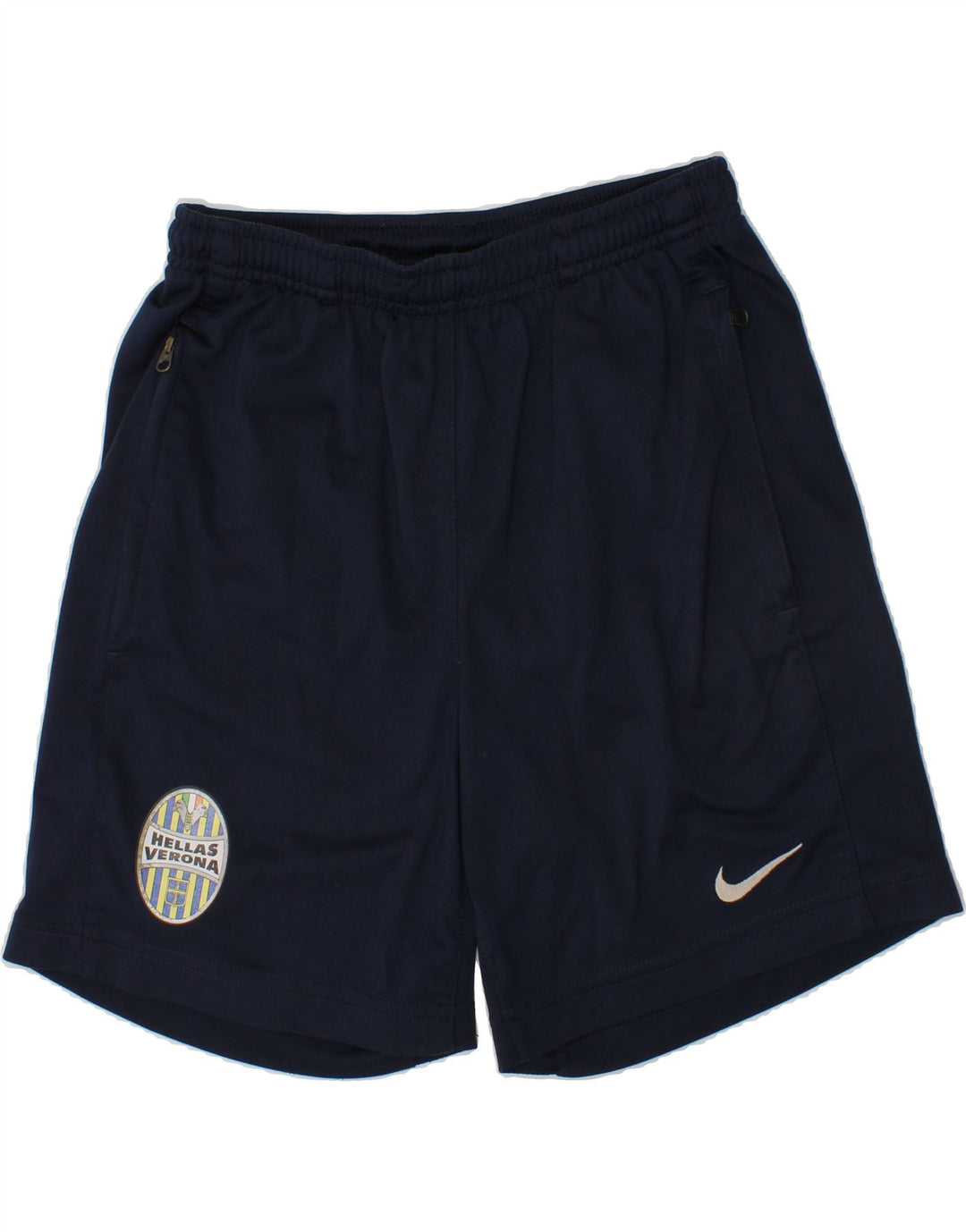 NIKE Boys HELLAS VERONA Sport Shorts 10-11 Years Medium  Navy Blue Vintage Nike and Second-Hand Nike from Messina Hembry 