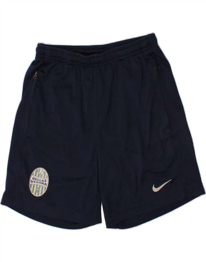NIKE Boys HELLAS VERONA Sport Shorts 10-11 Years Medium  Navy Blue Vintage Nike and Second-Hand Nike from Messina Hembry 