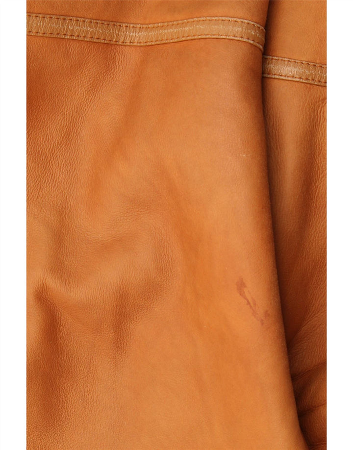 Vintage Ανδρικό Shearling Jacket UK 36 Small Brown Shearling