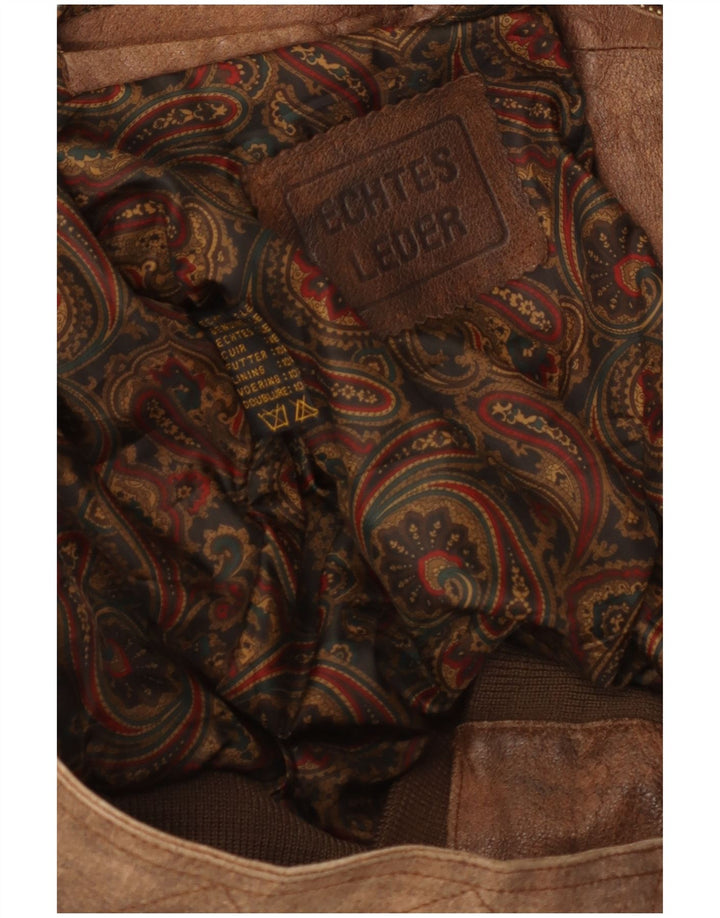 Vintage Ανδρικό Δερμάτινο Μπουφάν UK 42 XL Καφέ Δερμάτινο
