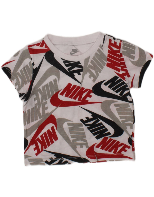NIKE Baby Boys Graphic T-Shirt Top 9-12 Months White Cotton