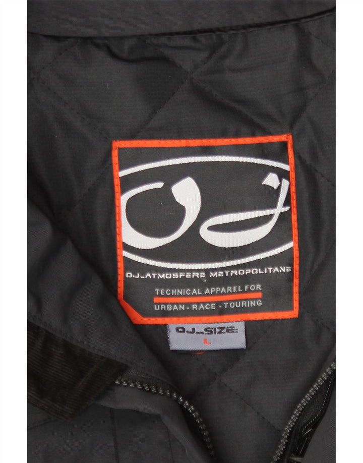 OJ Atmosfere Mens Utility Jacket UK 40 Large Black Nylon