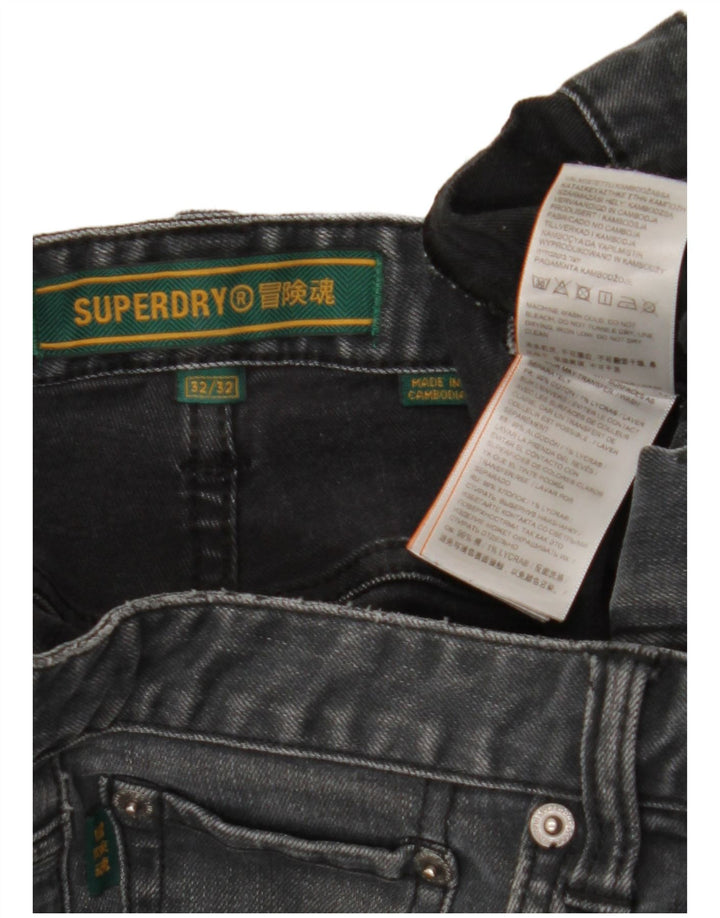 Ανδρικό Slim Jeans SUPERDRY W32 L32 Γκρι βαμβακερό