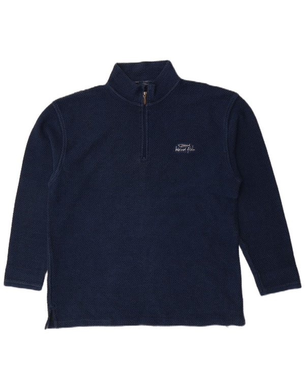 Ανδρικό φούτερ Weird Fish με φερμουάρ Jumper 2XL Navy Blue Cotton