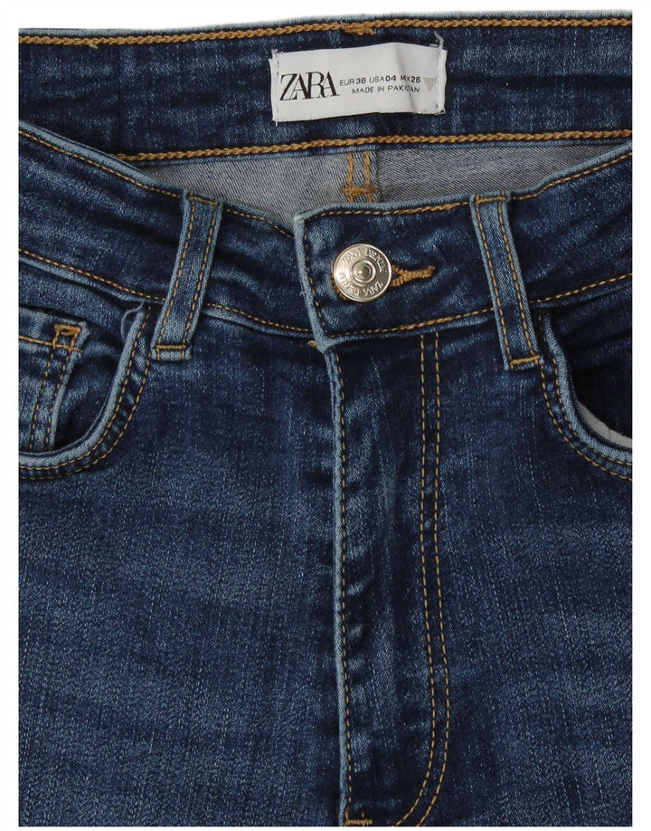 Zara Γυναικείο Ψηλό Skinny Jeans EU 36 Small W26 L27 Blue