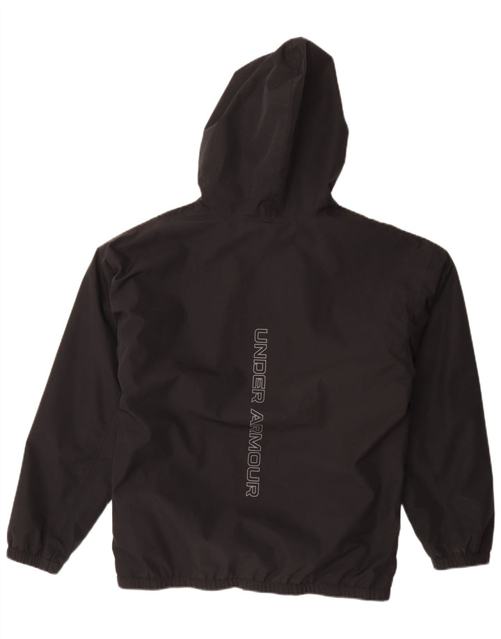 Under Armour Boys Graphic Hooded Rain Jacket 13-14 Years Μαύρο
