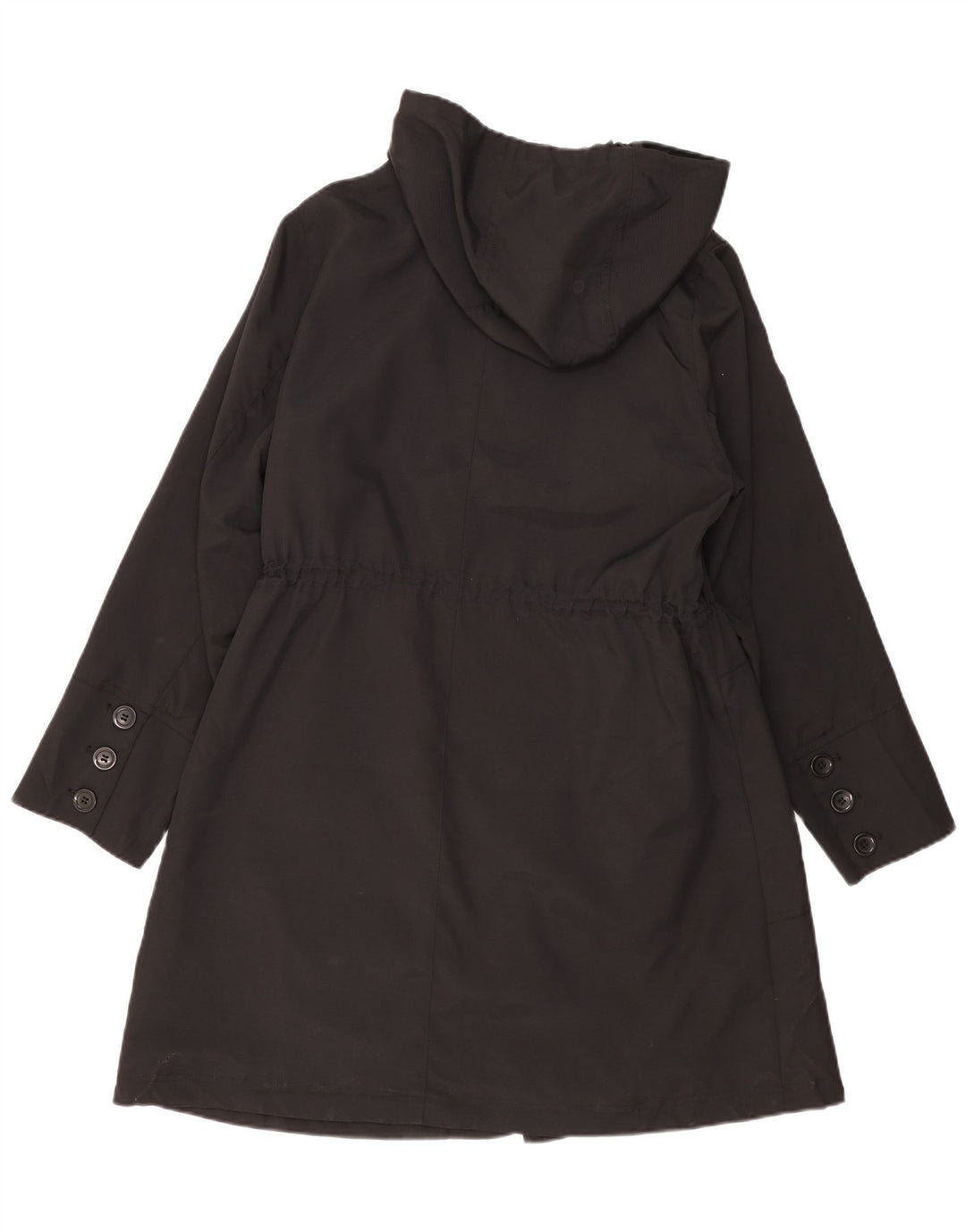 Marks & Spencer Womens Hooded Parka Jacket UK 18 XL Black Polyester