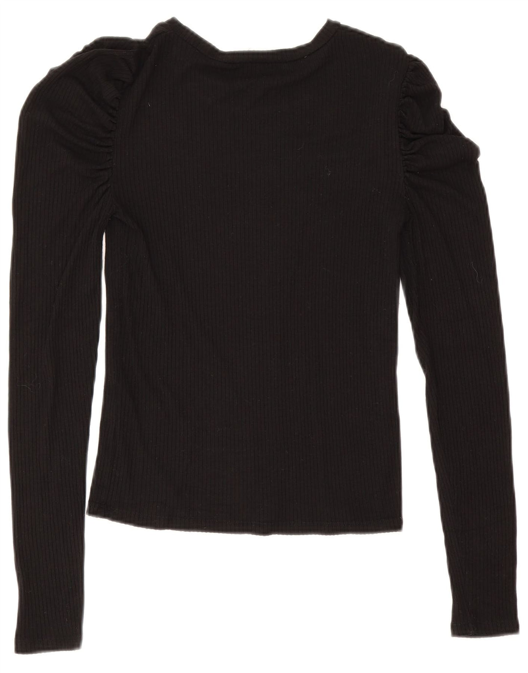 Zara Γυναικεία μακρυμάνικη μπλούζα τοπ UK 12 Medium Black