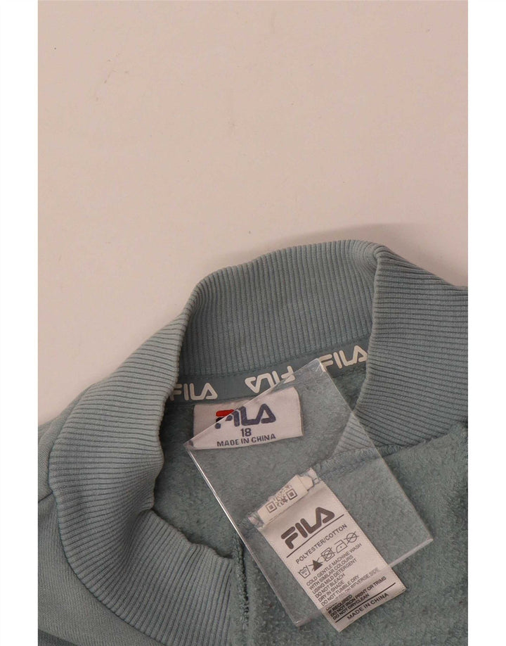 Fila Girls 15-16 Years Blue Colourblock Polyester