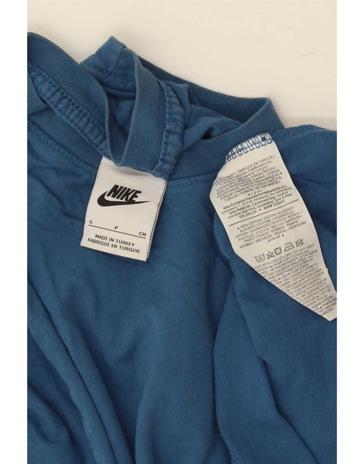 Ανδρικό μπλουζάκι Nike, μικρό μπλε βαμβακερό