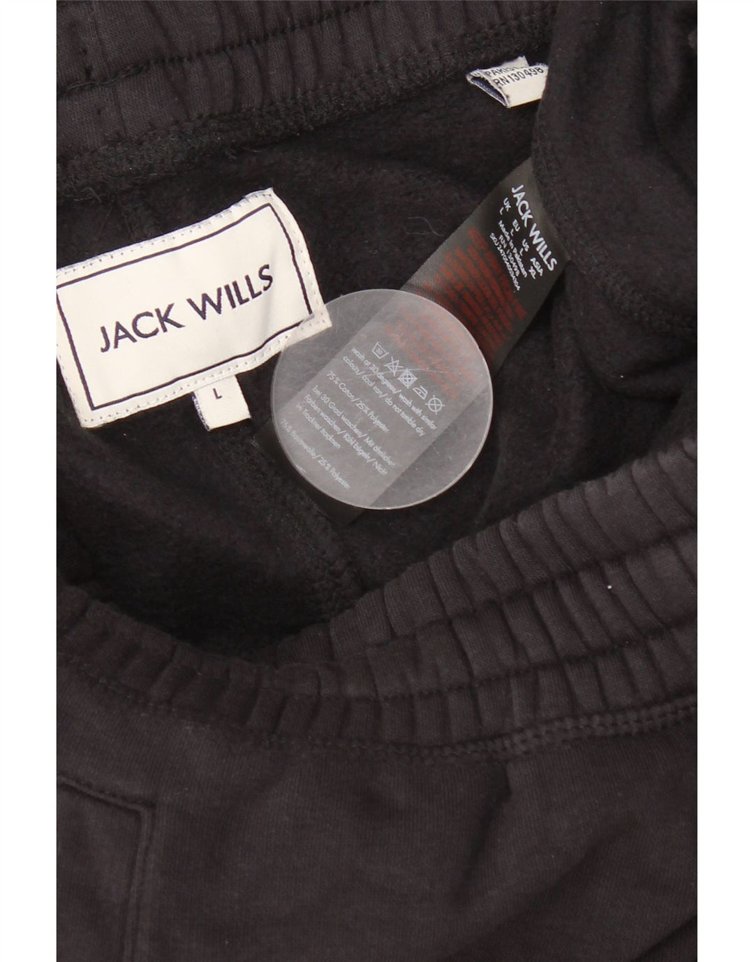 Ανδρικό αθλητικό σορτς JACK WILLS μεγάλο μαύρο βαμβακερό