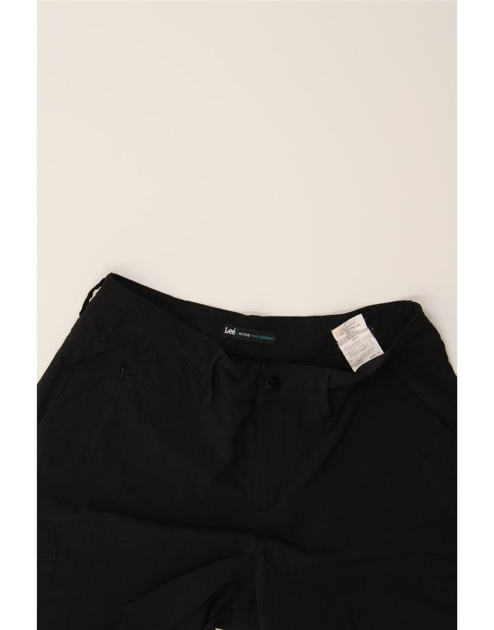 LEE Womens Cargo Shorts US 10 Large W32  Black Polyester Vintage Lee and Second-Hand Lee from Messina Hembry 