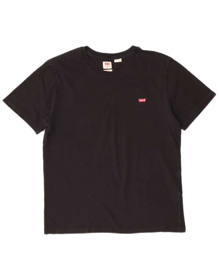 Ανδρικό T-Shirt Levi's Standard Fit Top Μεσαίο μαύρο βαμβακερό