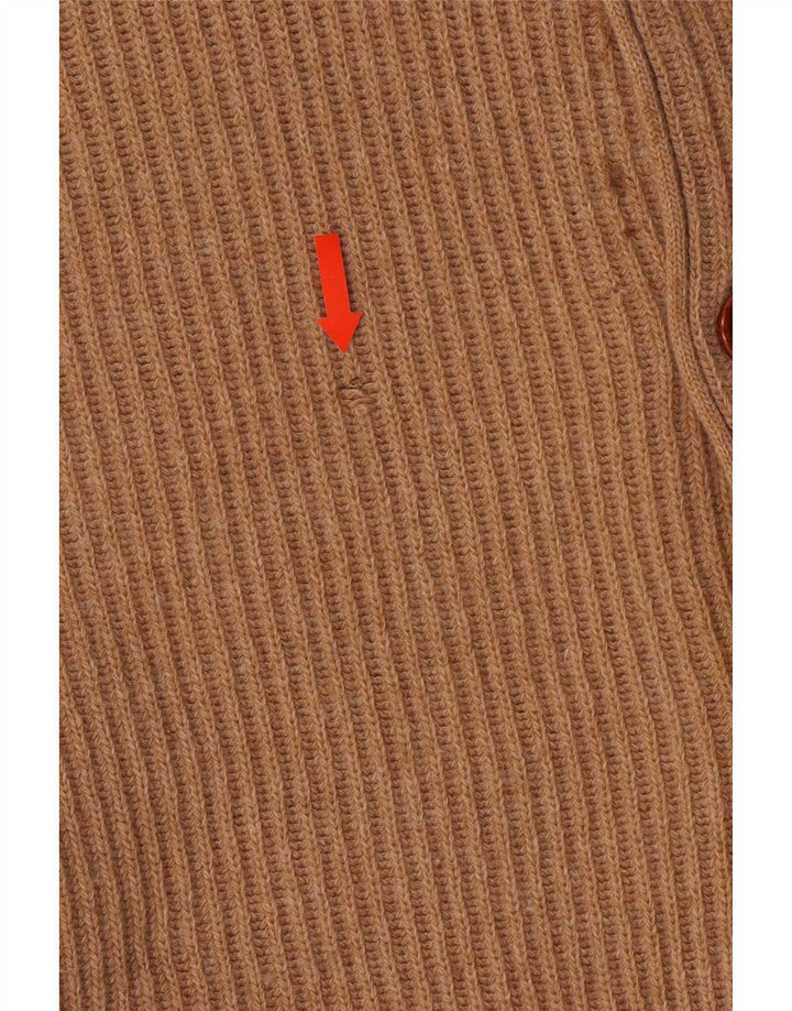 Ανδρικό πουλόβερ με ζακέτα Navigare Large Beige Lambswool