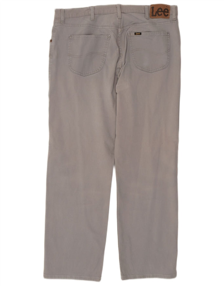 Lee Mens Brooklyn Straight Jeans W38 L30 Γκρι βαμβακερό