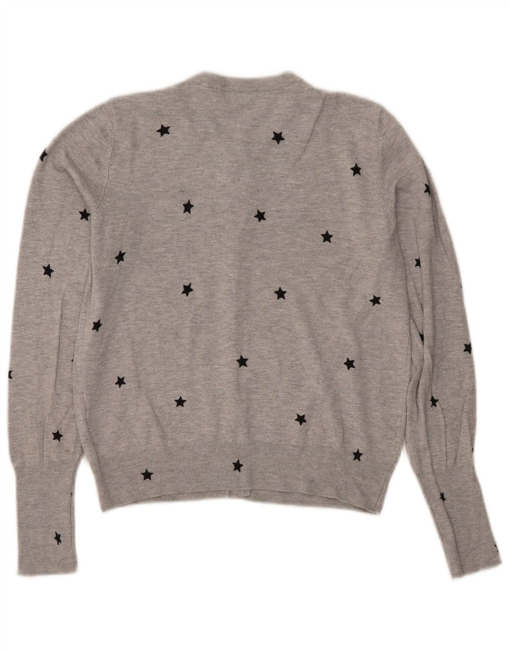 Marks & Spencer Γυναικείο πουλόβερ Crop Cardigan UK 10 Small Grey