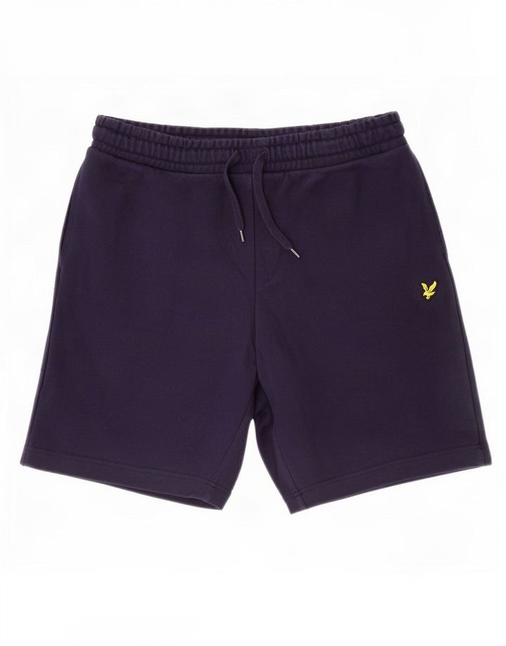 Ανδρικό αθλητικό σορτς Lyle & Scott από βαμβακερό μεσαίο ναυτικό