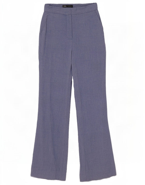 Zara Γυναικείο παντελόνι Chino Flare XS W24 L31 Μπλε