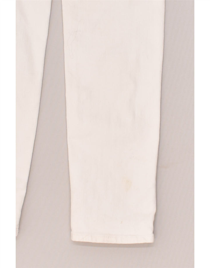ABERCROMBIE & FITCH Womens Skinny Jeans W26 L30  White Cotton | Vintage Abercrombie & Fitch | Thrift | Second-Hand Abercrombie & Fitch | Used Clothing | Messina Hembry 