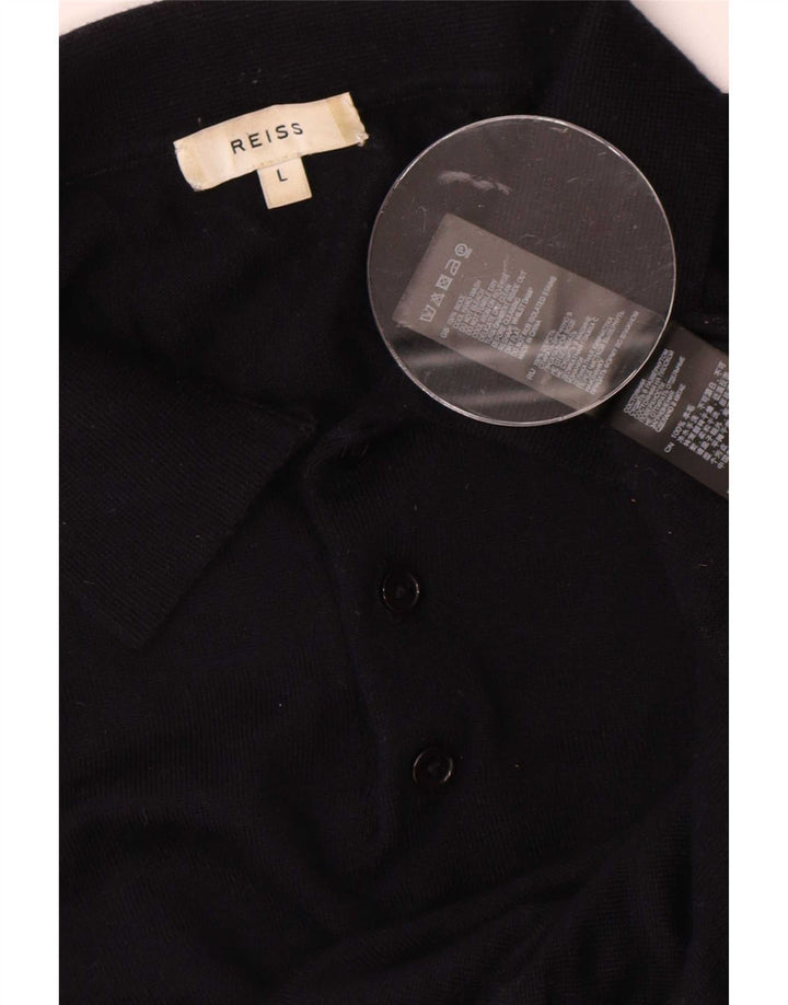 Ανδρικό πουλόβερ Reiss Polo Neck Jumper Μεγάλο Μαλλί Navy