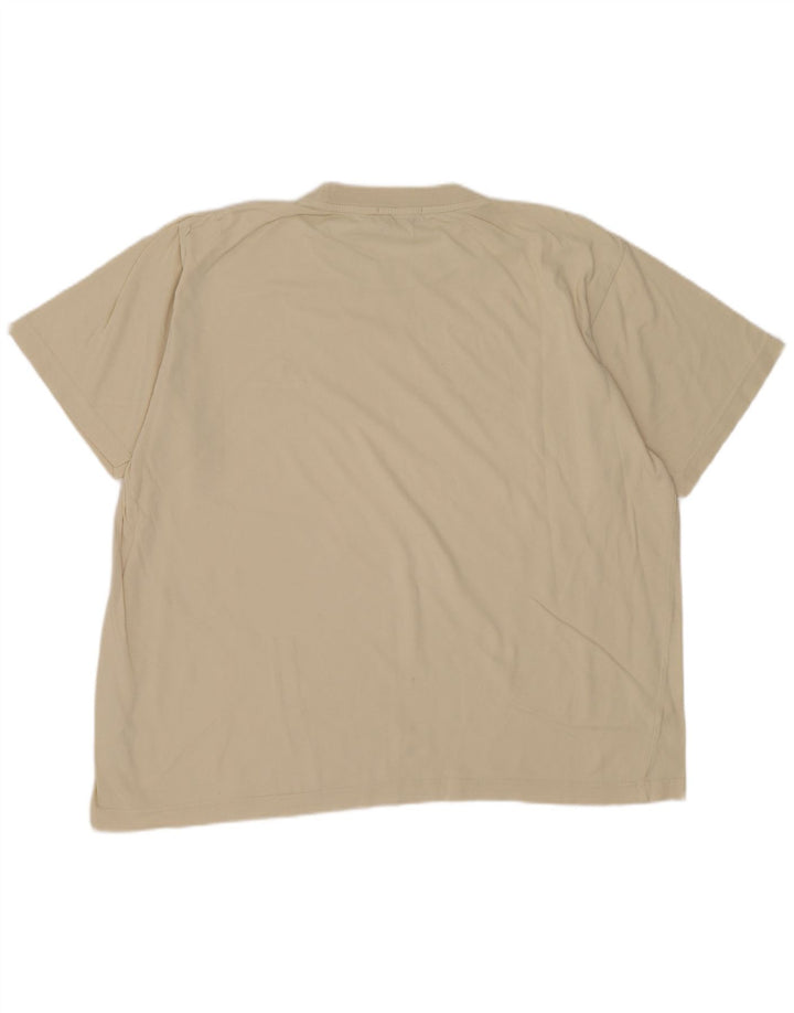 Trussardi Ανδρικό T-Shirt Top Μικρό Μπεζ βαμβακερό