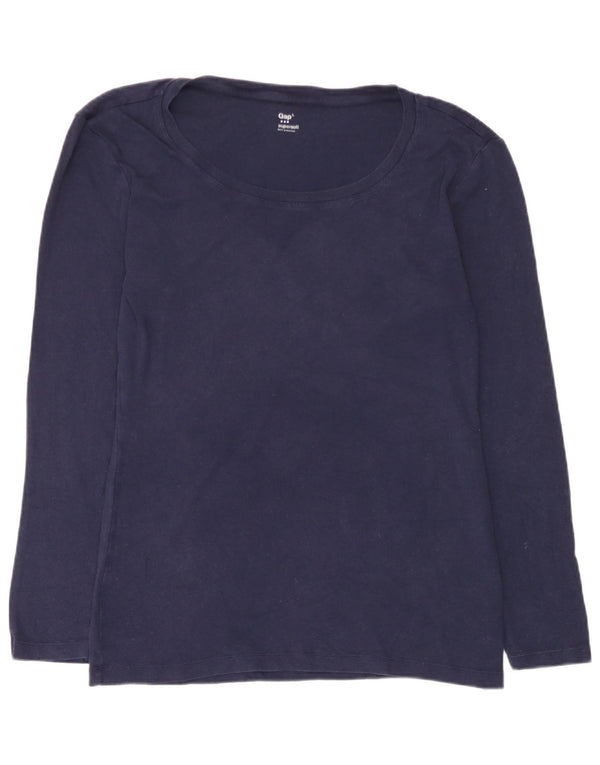 Gap Γυναικείο τοπ μακρυμάνικο UK 14 Large Navy Blue βαμβακερό