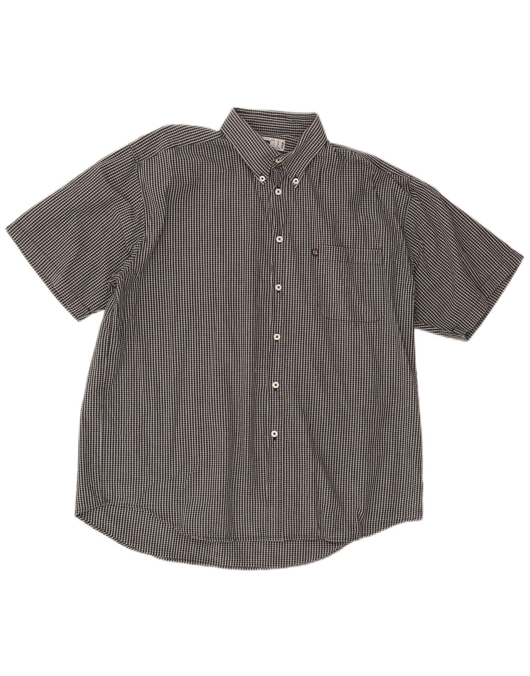 Ανδρικό κοντομάνικο πουκάμισο FILA XL μαύρο βαμβακερό