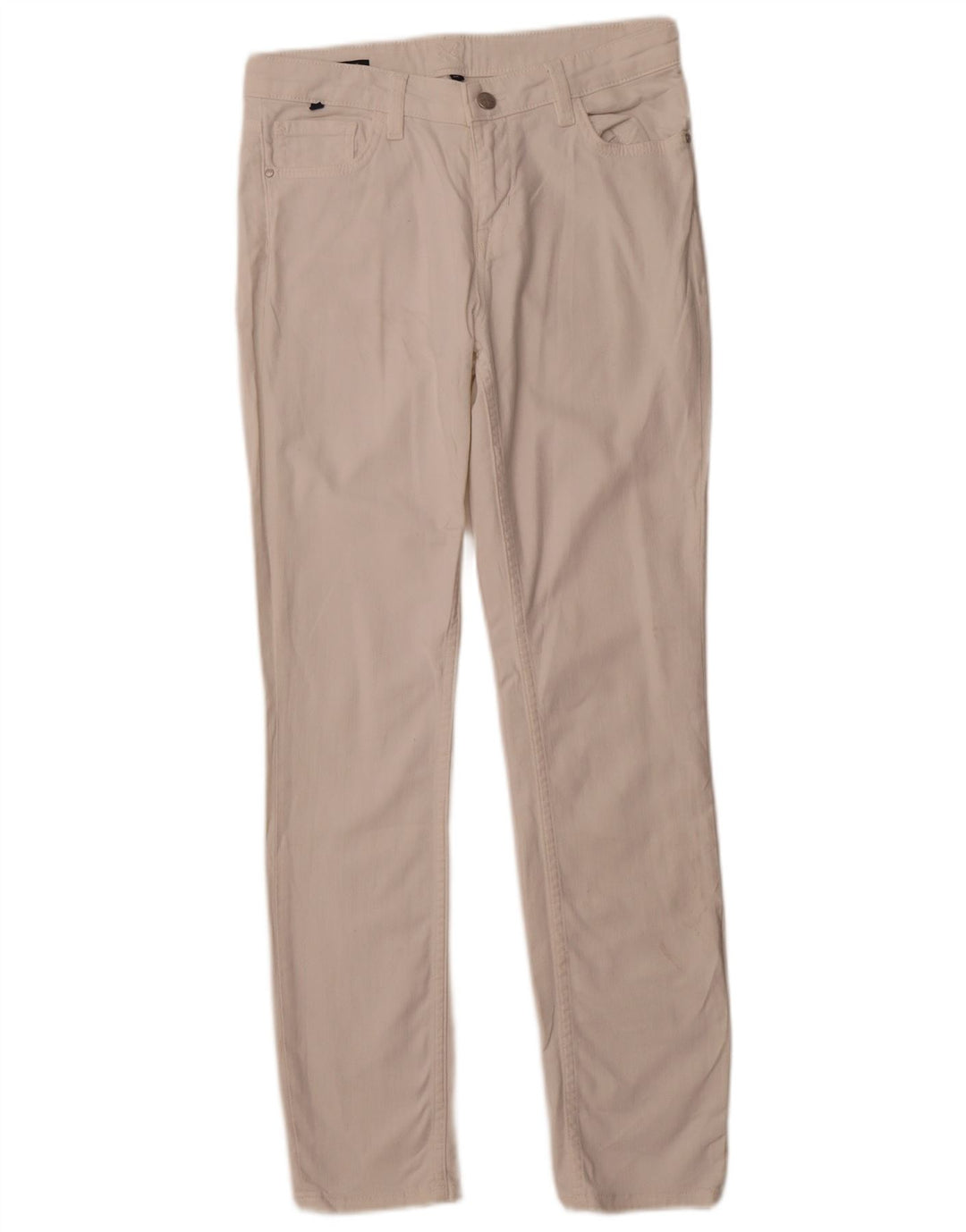 CREW CLOTHING Γυναικείο Slim Casual Παντελόνι UK 12 Medium W30 L29 Λευκό