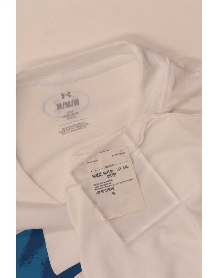 Ανδρικό γραφικό μπλουζάκι Under Armour Top Medium White Polyester